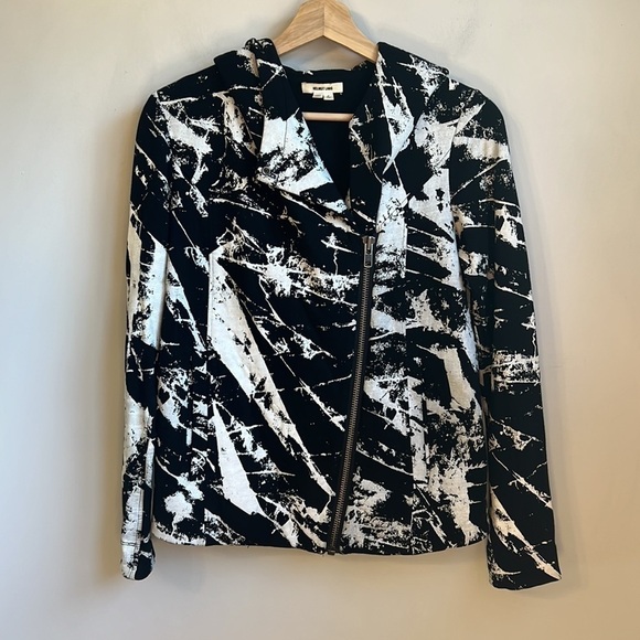 Helmut Lang Tera Print Sweatshirt Jacket SZ XS - Picture 5 of 10